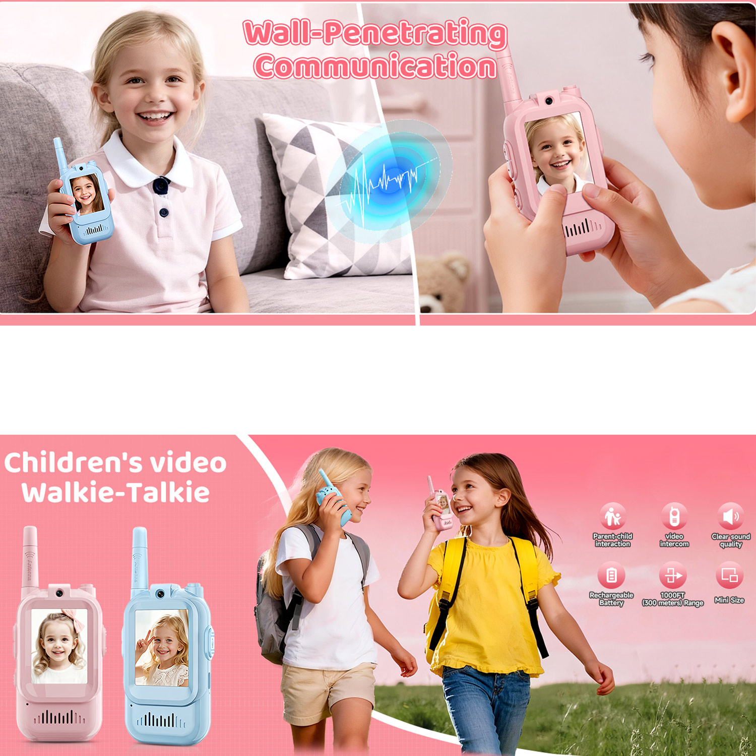2pcs Kids Video Walkie Talkie  - огляд і ціна Outdoor Adventure Videos